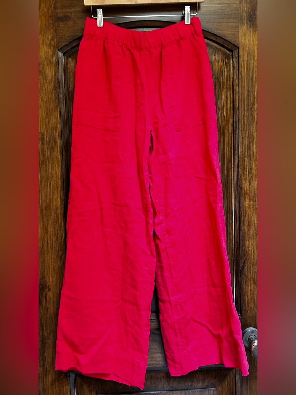 Women’s Beyond Yoga wide leg linen pants